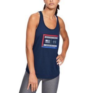 Under Armour W Freedom Lock Up Tank Cotton Blue